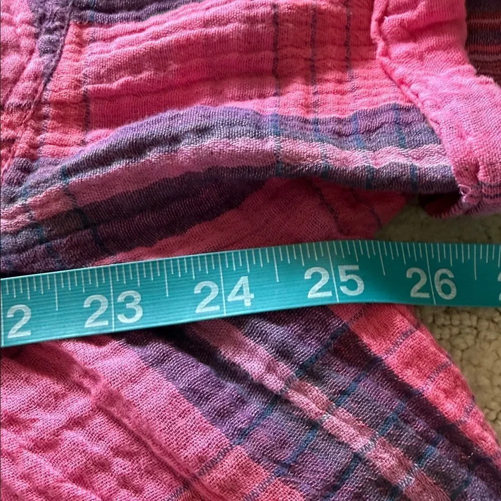 Free People We The Free Oversized Moon City Plaid Top 